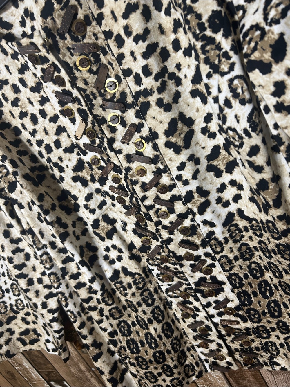 Ruby Rd. Leopard Print shacket Cream & Black - Picture 3 of 16